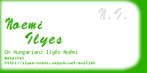 noemi ilyes business card