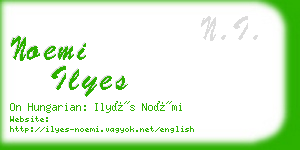 noemi ilyes business card